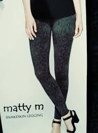 Matty M Snakeskin Leggings Size S
