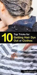 removing hair dye from clothes