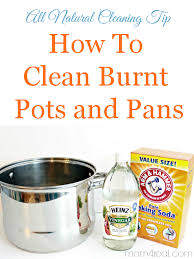how to clean burnt stainless steel pan
