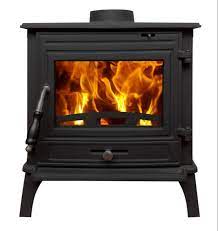 Black Zs10 Cast Iron Wood Burning Fireplace