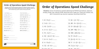 Of Operations Sd Solving Activity