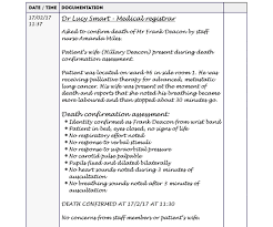 How To Document Death Confirmation Geeky Medics