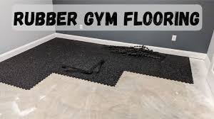 how to install rubber flooring tiles