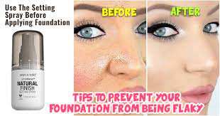 prevent foundation from going flaky