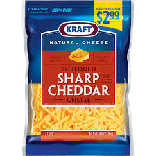 sharp cheddar cheese 8 oz bag