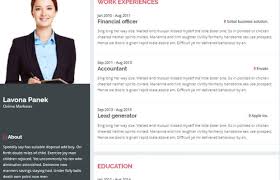 Free Resume Templates Introduction Personal Resume Website Template