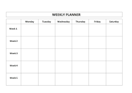 Printable weekly calendars and daily planners give us a bit more flexibility to add extensive detail to our day. Blank Week Calendar Tablon