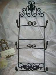Wrought Iron 3 Plate Rack Wall Hanging
