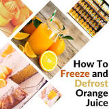 What happens to orange juice when you freeze it?