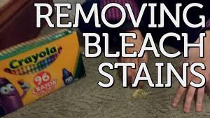 removing bleach stains from carpet