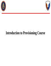 Introduction To Provisioning Stu Module 1 Pptx