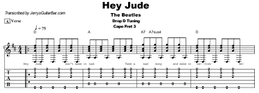 Download hey jude sheet music for piano, by the beatles in rock and pop. The Beatles Hey Jude Guitar Lesson Tab Chords Jerry S Guitar Bar