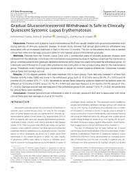 gradual glucocorticosteroid withdrawal