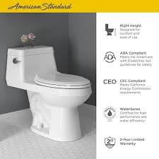 American Standard 2961a104sc 020 Colony 1 28 Gpf Elongated One Piece Toilet White