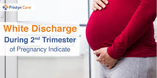 white discharge during second trimester