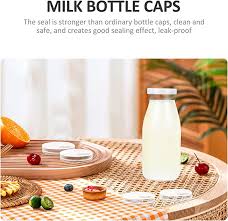 Zerodeko 100pcs Milk Bottle Caps