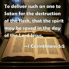 Image result for Delivered unto Satan