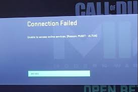 mw3 beta puget altus error connection