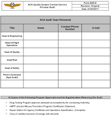 Sample Forms Ac Aviation Documentation 1 0 Documentation