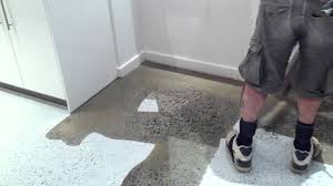 clear epoxy over concrete flooring