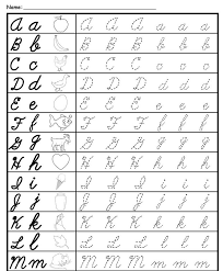 how to write in cursive basic