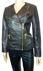 Via Spiga Black New Moto Jacket Size 6 S Tradesy