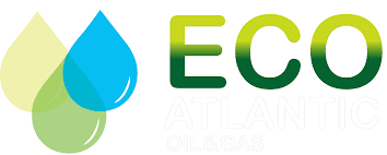 Colorful 3d oil and gas logo vector template. Homepage Eco Atlantic Oil Gas Plc