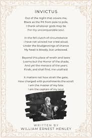 invictus poem by william ernest henley
