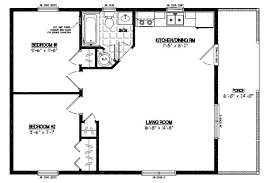 24x36 Settler Certified Floor Plan