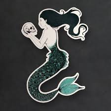 Siren Vinyl Sticker Mermaid Art Gothic Stationery Laptop - Etsy