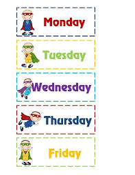 Most of the kids know some days as we regularly use in our day to day activities. Days Of The Week Printables Superhero Educacao Super Heroi Escola