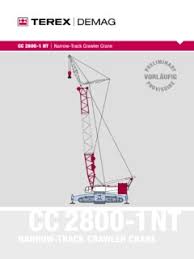 Crawler Cranes Terex Demag Cc 2800 1 Nt Specifications