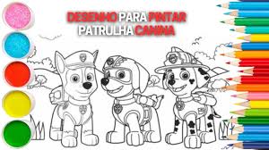 desenho para colorir patrulha canina