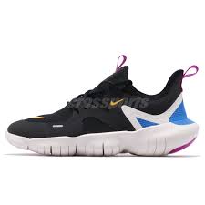 Details About Nike Free Rn 5 0 Gs Black Laser Orange Blue Kid Women Running Shoes Ar4143 003