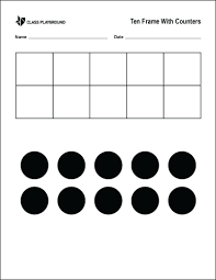 ten frame print cl playground