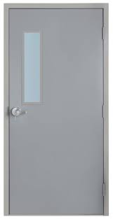 Metal Exterior Door With Glass