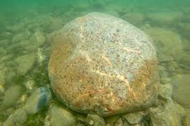 big pudding stone rock in lake huron
