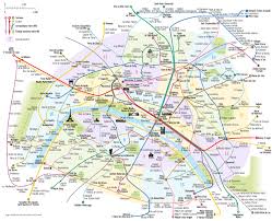 Large Scale Tourist Attractions Map Of Paris City With Metro