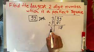 find the largest two digit number which is a perfect square - YouTube