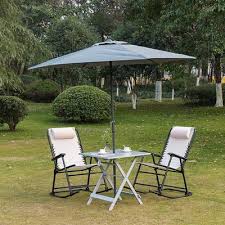 Outsunny Foldable Dining Table Square