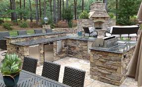 outdoor stone kitchen stone veneer