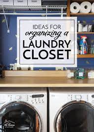 ideas for organizing a laundry closet