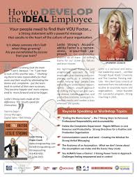 Leslie Strong One Sheet Sample Www Authoronesheets Com All Speakers