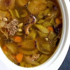 slow cooker beef bone broth pinch and