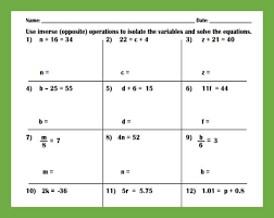 Step Equations Practice Worksheet