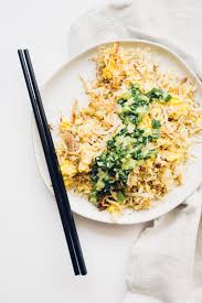 bbq pulled pork fried rice with egg and