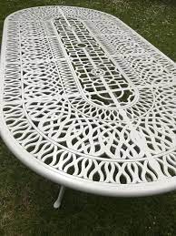 second hand cast aluminium garden table