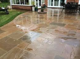 Brownish Rectangular Sandstone Paving