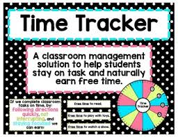 Time Tracker Time Management Behavior Incentive Chart