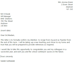 Example Of Resignation Letter For Teacher Shared By Karlie Scalsys